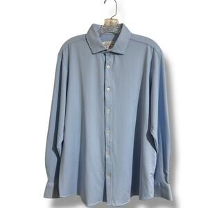 Mizzen+Main spinnaker Blue Dress Shirt Classic Long-Sleeve standard fit tailored